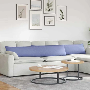 Sofa Pagalvės 2 pcs Mėlyna 200 x 40 cm audinys