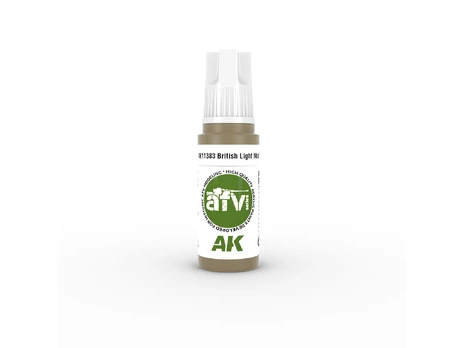AK Interactive - British Light Mud – AFV 3rd generation Akriliniai dažai, 17ml, AK11383