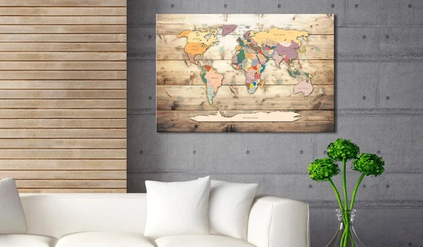 Artgeist Paveikslas - World Map: Colourful Continents
