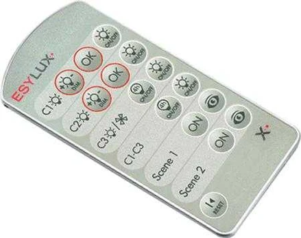 Esylux Fernbedienung Mobil-PDi/User sidabrinis
