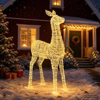 Kalėdinis LED elnio figūros apšvietimas LOVIISA 900 LED