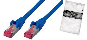 S-Conn shiverpeaks Patchkabel S/FTP Cat.6A blau 0,5m