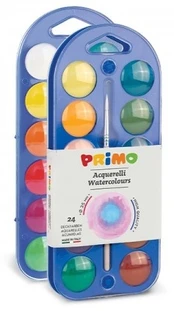 Akvarelė PRIMO, 24 spalvų, su teptuku