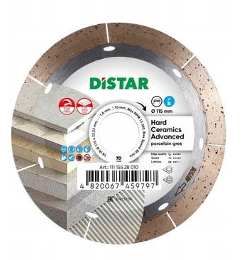 Deimantinis diskas Distar Hard ceramics Advanced, 115x22,23 mm