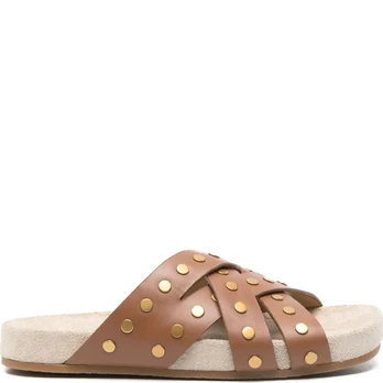 Basutės moterims, Ruda, Irene flat sandal