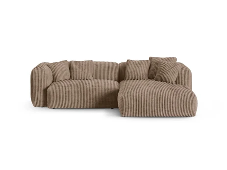 Modular Right Corner Sofa, "Martina", 2 Seats, 280x176x75, Acorn