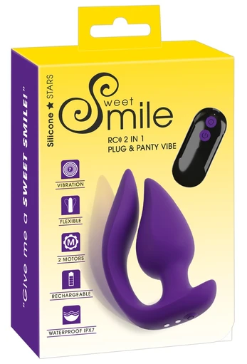 Sweet Smile Smile rc 2in1 Plug & Panty Vib Vibratorius