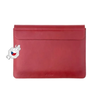 Tikras odinis dėklas FIXED Oxford Apple MacBook Pro 14", raudonas