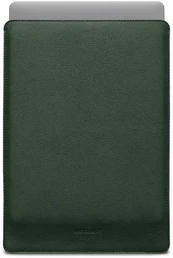 Woolnut Leather Sleeve -suojatasku 15 MacBook Air, vihreä