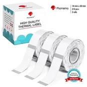 Phomemo průhledné štítky 3 role - 14x30mm 210ks pro D30