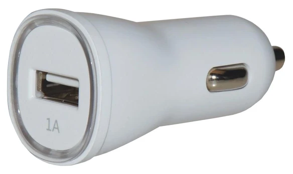 Automobilinis įkroviklis Techly, USB, balta
