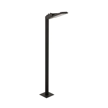 Led lauko stulpas 24w, 3000k, 2200lm, 198cm, juodas