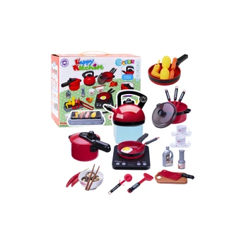 Kitchen Set Pots Food Battery Operated Hob Accessories 36 pcs