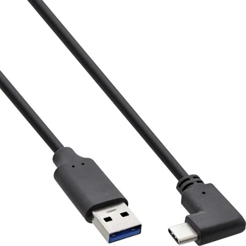 Kabelis USB InLine USB-A - USB-C 1.5 m Juodas (35714W)
