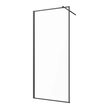 Dušo sienelė Invena, 120 cm x 200 cm, juoda