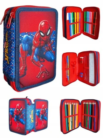 Dvipusė Spiderman kuprinė su pilnu komplektu