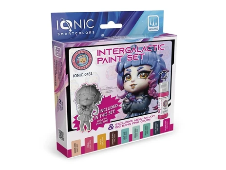 IONIC Intergalactic akrilinių dažų rinkinys, 9 spalvos, Neko Galaxy
