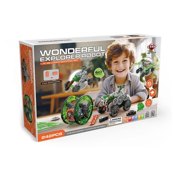 Radijo bangomis valdomas surenkamas robotas