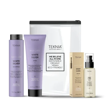 Lakme Teknia Blonde Lovers Pack: Shampoo 300 ml + Mask 250 ml + Deep Care Drops 100 ml
