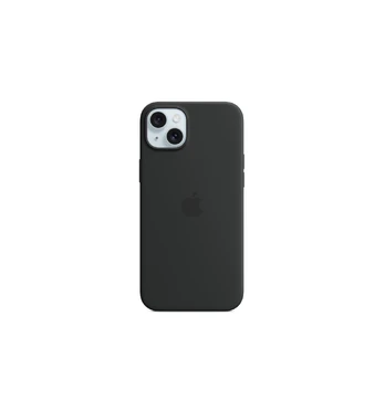 Telefono dėklas Apple Silicone Case with MagSafe, iPhone 15 Plus, juoda