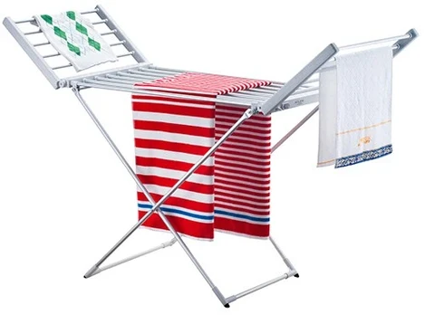Adler Foldable electric clothes drying rack AD 7821 220 W, Silver/White, IP22