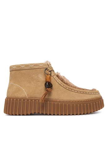 Clarks Auliniai batai Torhill Moss 26329429 Šviesiai smėlinė