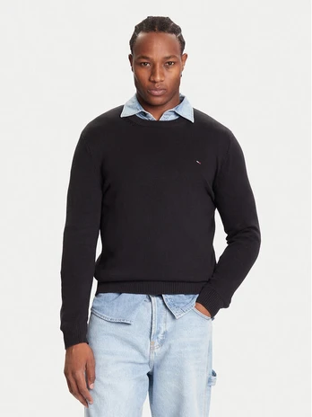 Tommy Jeans Megztinis DM0DM21787 Juoda Regular Fit