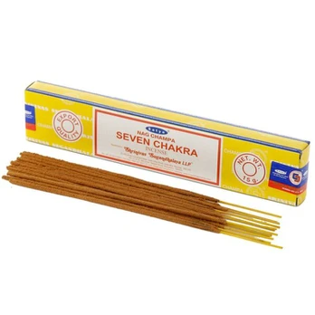 Satya Seven Chakra Nag Champa smilkalai, 180 g