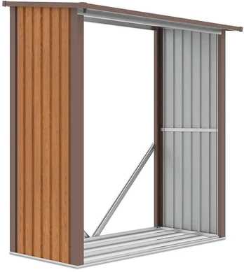 Metalinė malkinė DENVER 6x3, Oak Brown