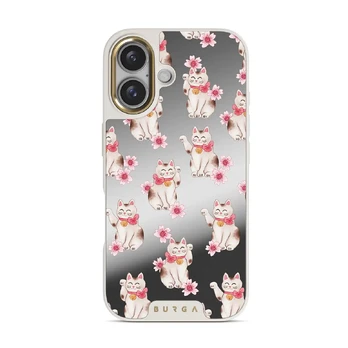 Maneki Neko - iPhone 16 Case, Elite Mirror Light (MagSafe) / Gold
