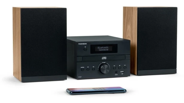 Muzikinis centras Thomson MIC123DABBT – DAB+/FM mini bokštas su Bluetooth