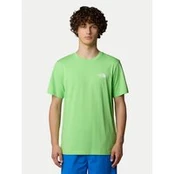 The North Face Marškinėliai SS Simple Dome NF0A87NG Žalia Regular Fit