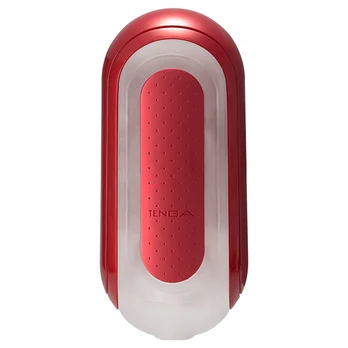 Tenga - Flip Zero 0 Red and Flip Warmer Set diskretiškas masturbatorius