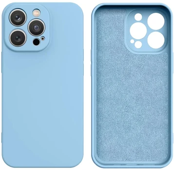 Hurtel Silikoninis dėklas iPhone 14 Plus – šviesiai mėlynas