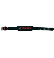 Chiba 40810 Leather Belt, S, Black/Red kaina