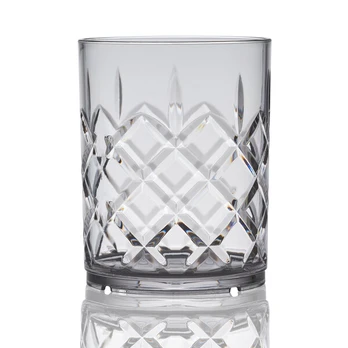 Kristal Rocks plastikinės stiklinės, 340 ml, 6 vnt.