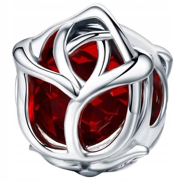 Pakabukai apyrankėms Rožė sidabras 925 Charms Mada Trusky