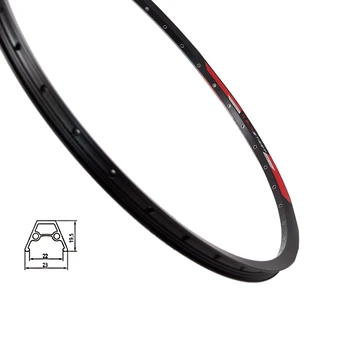 Ratlankis SUNSTART HL20DK 28/29", 32H, dvigubas su kniedėmis, disk (juodas)