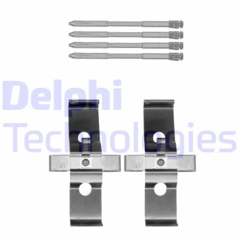 Priedų komplektas, diskinių stabdžių trinkelės DELPHI LX0548