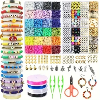 Karoliukų rinkinys, 2400pcs-Clay Beads