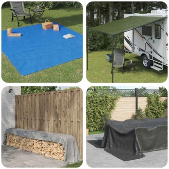 Tent su kilpom Mėlyna 8 x 8 m 180 gsm PE