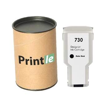 HP 730 (P2V71A) kasetė matte black 300ml (Printle) (su mikroschema)