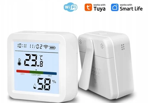 Tuya Wi-fi Termometras-higrometras su Lcd Ekranu