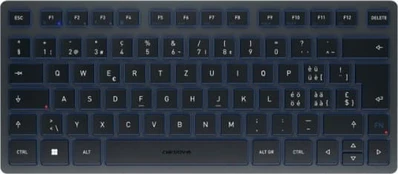 Klaviatūra Cherry KW 7100 MINI BT SLATE Mėlynas/