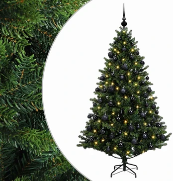 Dirbtinė Kalėdų eglutė su burbulais 180 cm 300 LED Šilta balta