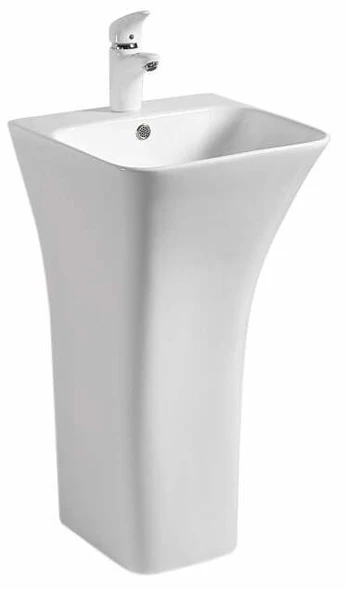 Vonios praustuvas Rea Ada Slim, keramika, 45.5 cm x 44.5 cm x 84 cm