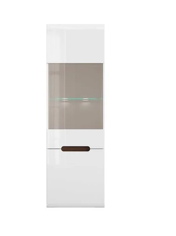 Vitrina Azteca Trio REG1W1D, balta, 60 cm x 41 cm x 193 cm