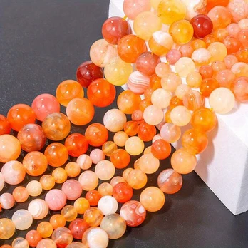 Agatų karoliukai, 6mm(0.24in) 61pcs Beads