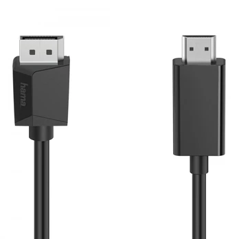 Kabelis Hama DisplayPort - HDMI 4K, 1,5m