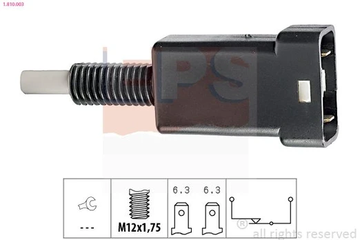 Stabdžių žibinto jungiklis EPS 1.810.003